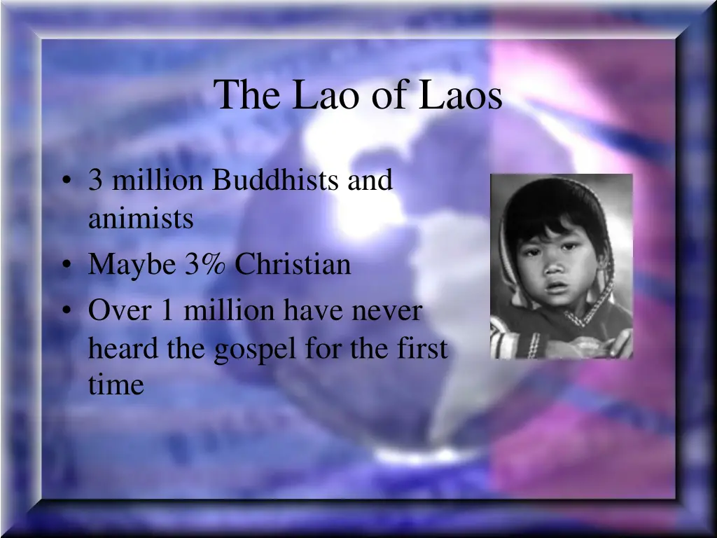 the lao of laos