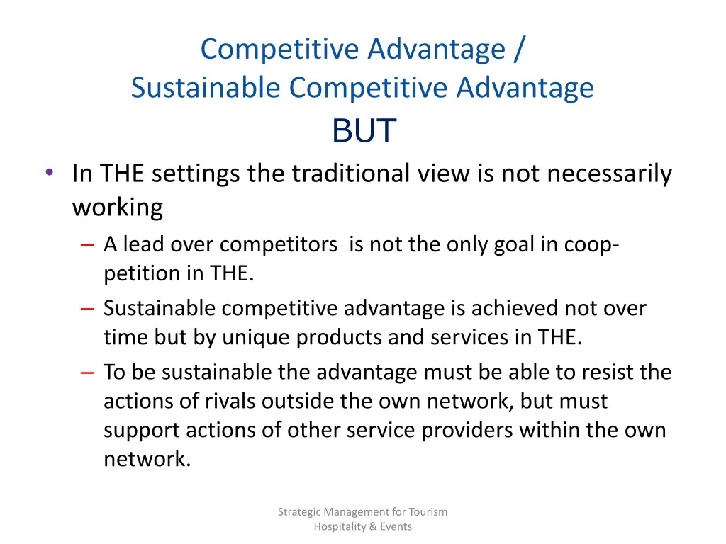 competitive advantage sustainable competitive 1