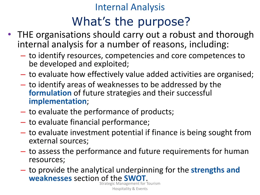 internal analysis what s the purpose 1