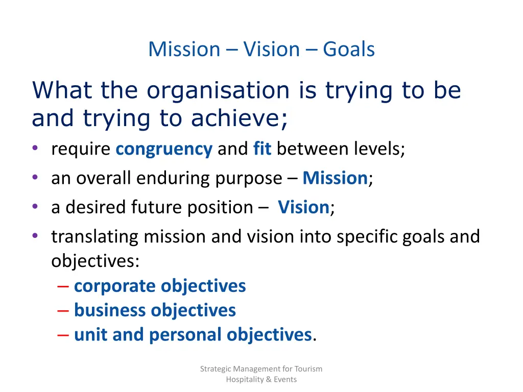 mission vision goals