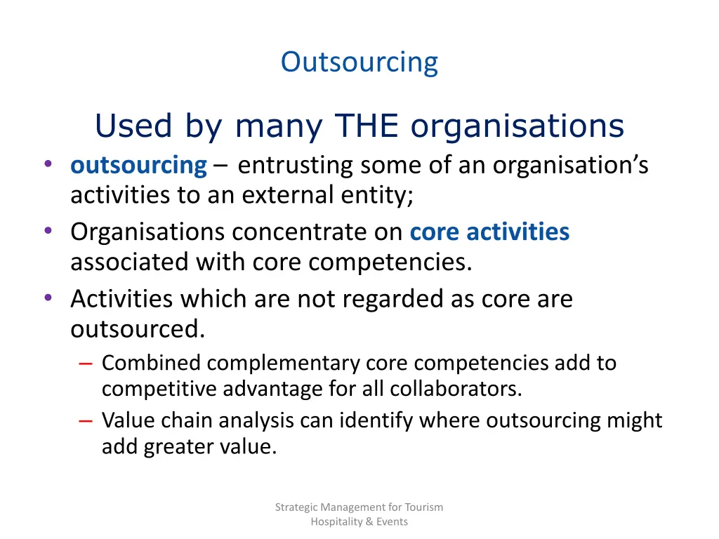 outsourcing