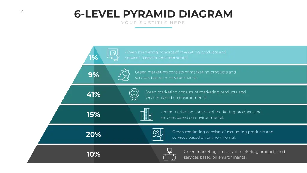 6 level pyramid diagram