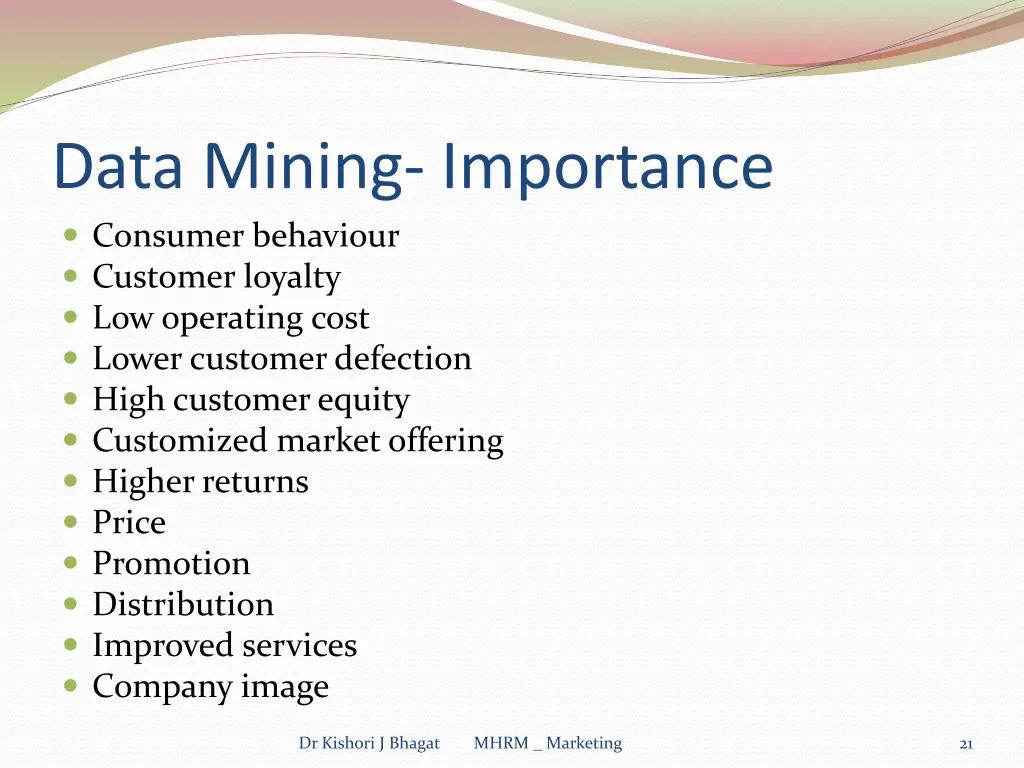 data mining importance consumer behaviour