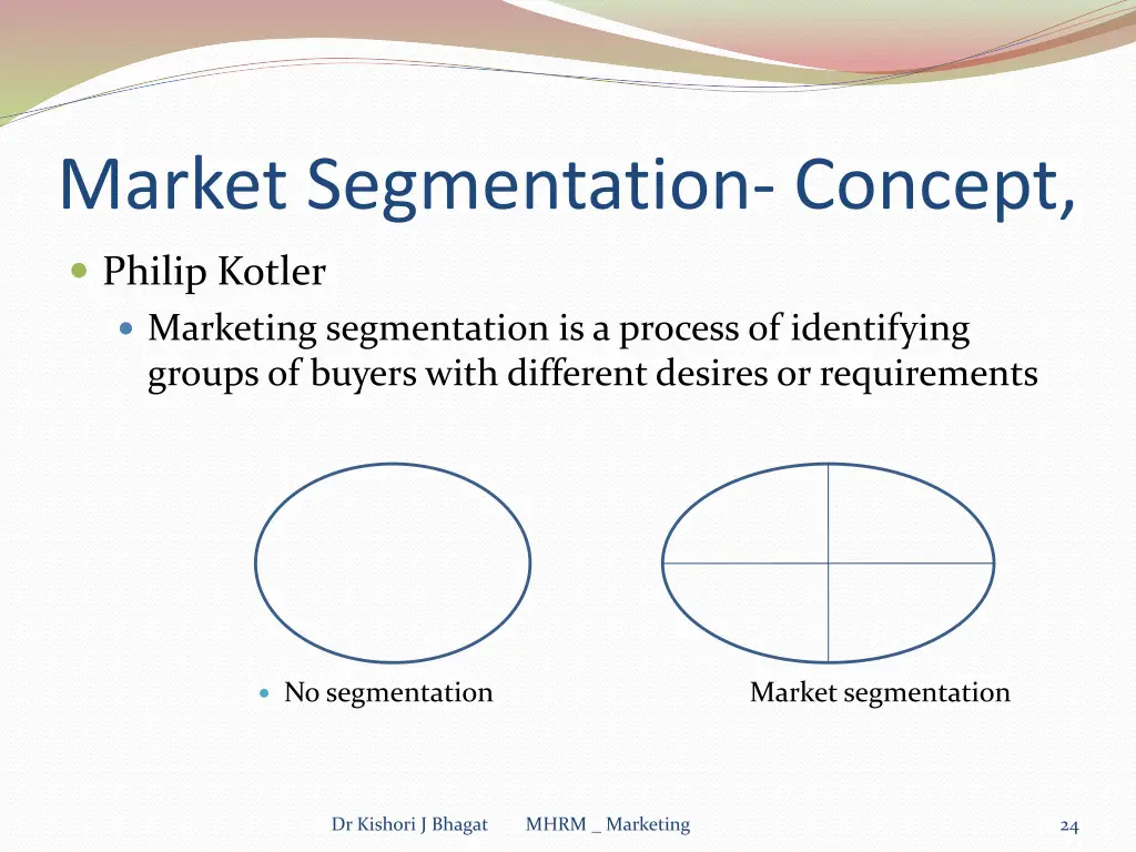 market segmentation concept