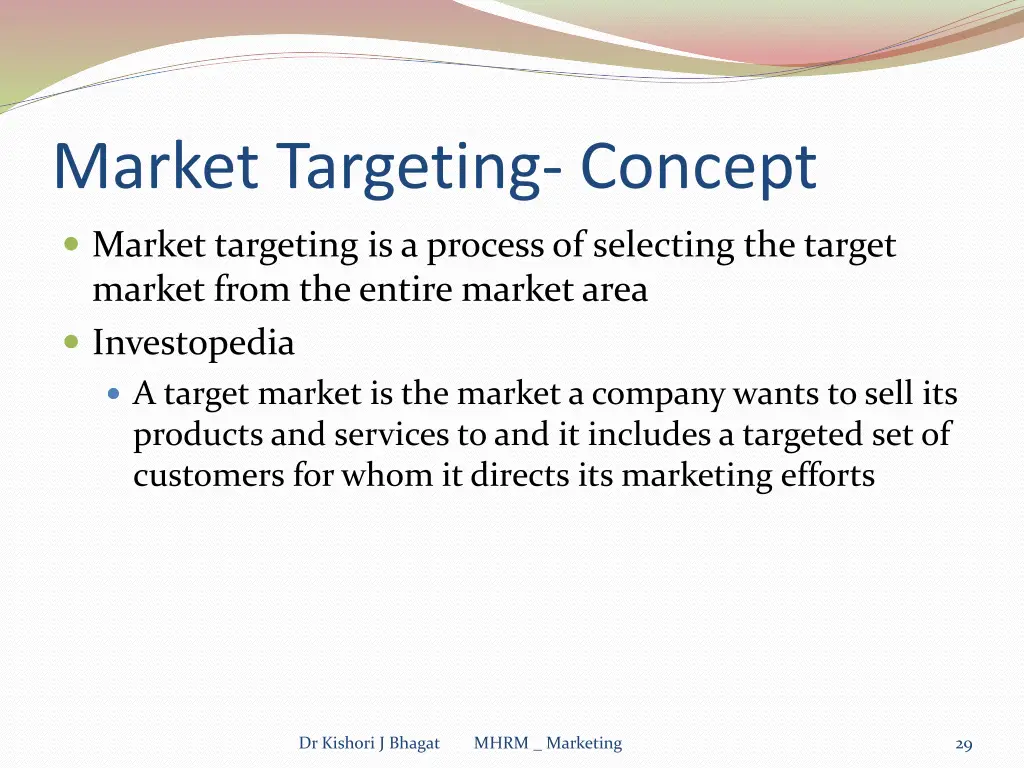 market targeting concept