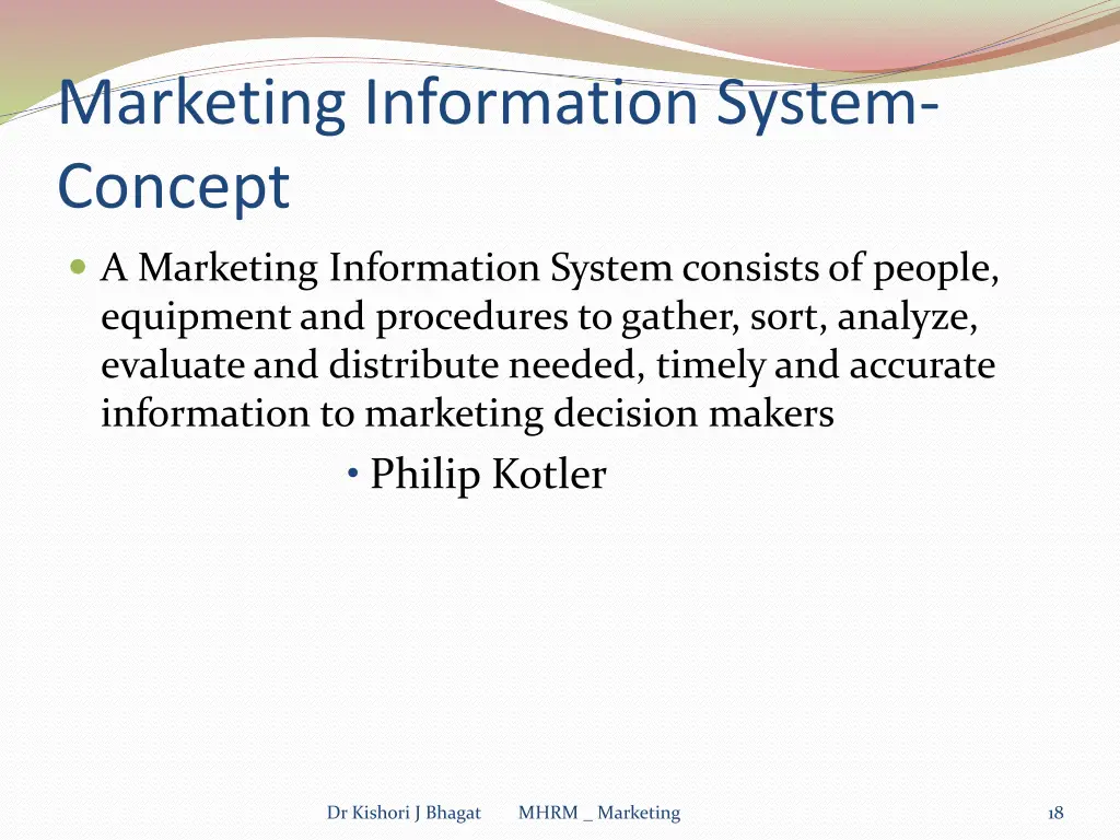 marketing information system concept