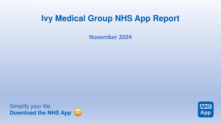 ivy medical group nhs app report