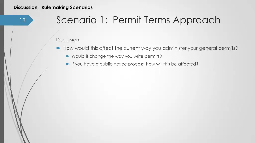 discussion rulemaking scenarios 4