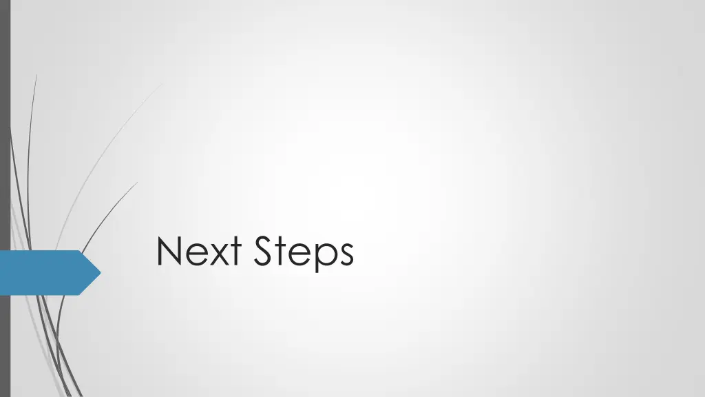 next steps