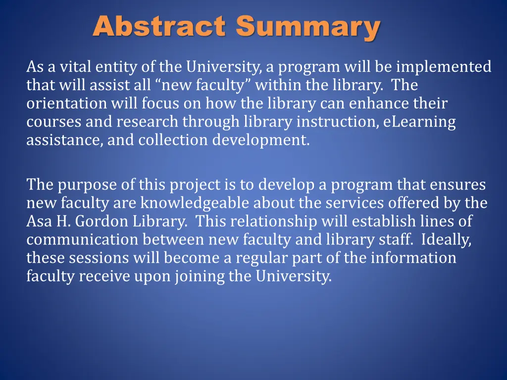 abstract summary