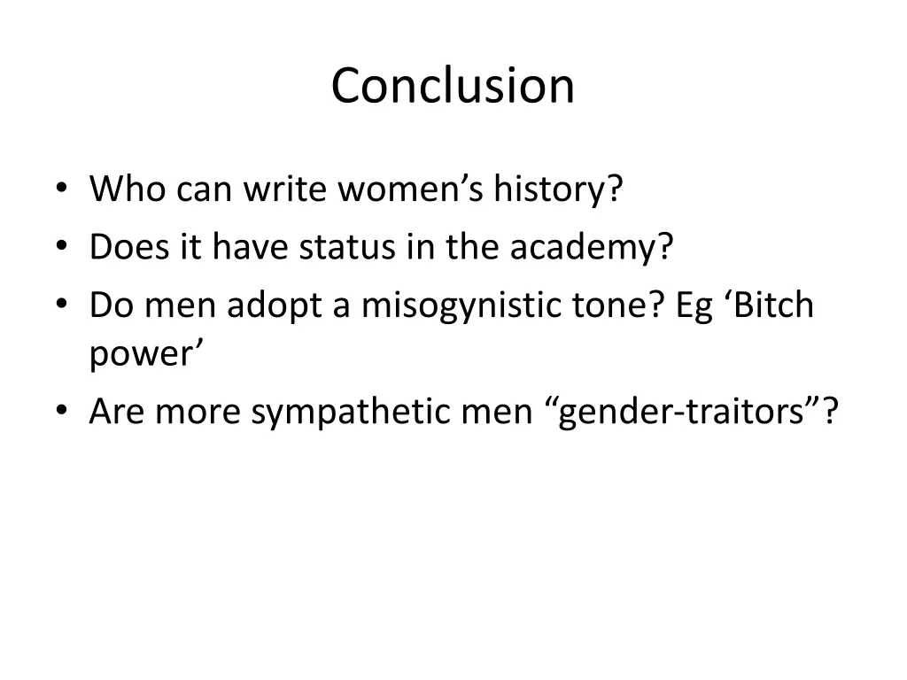 conclusion