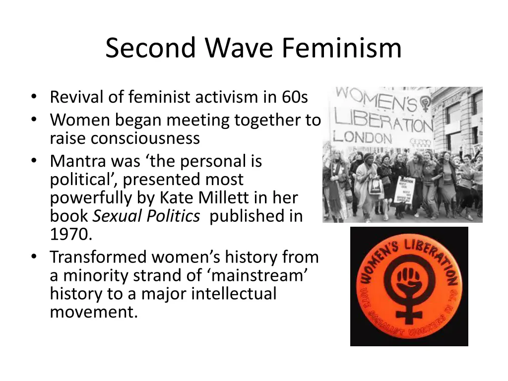 second wave feminism