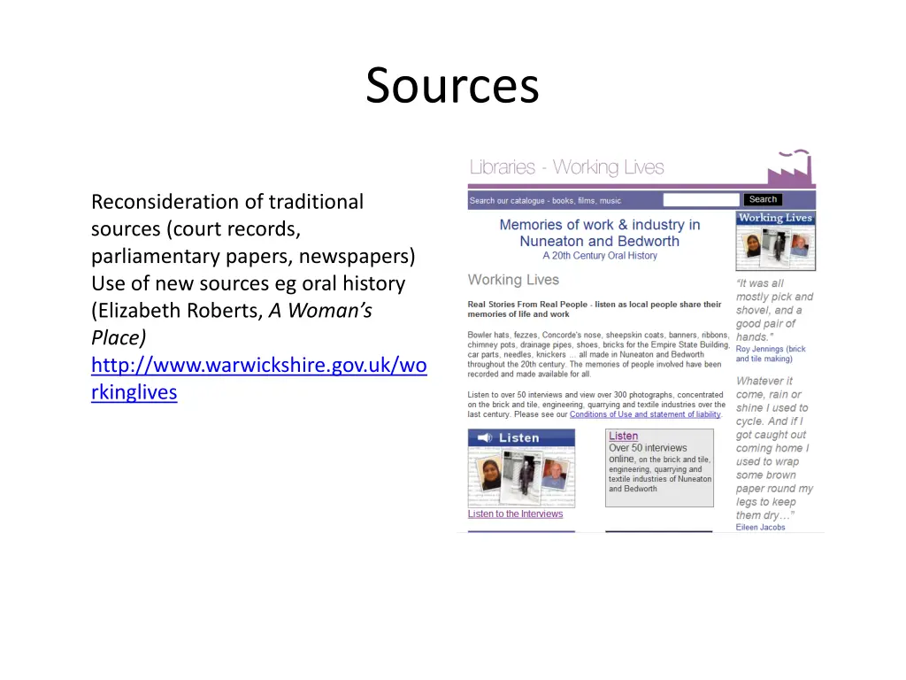 sources