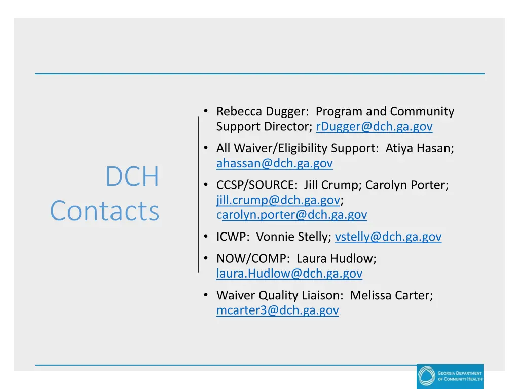 rebecca dugger program and community support