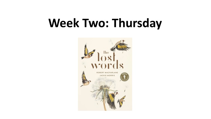 week two thursday