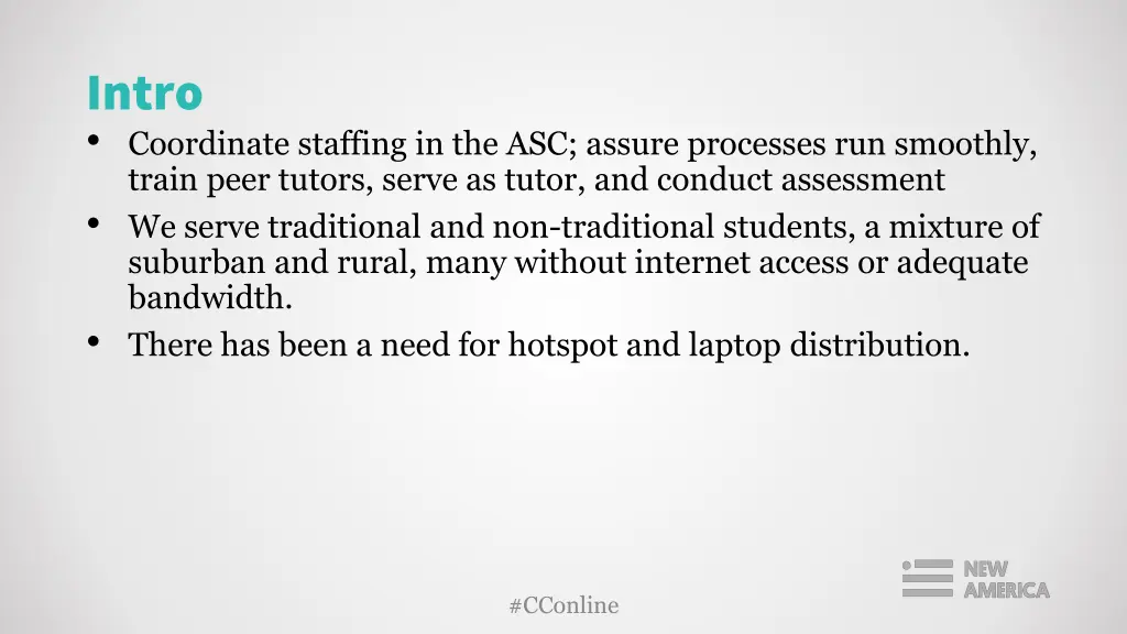 intro coordinate staffing in the asc assure