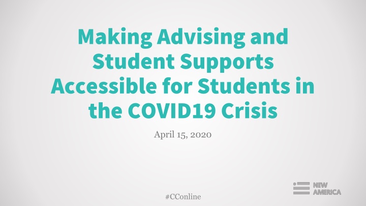 making advising and student supports accessible