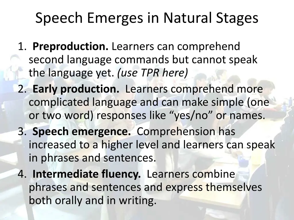speech emerges in natural stages