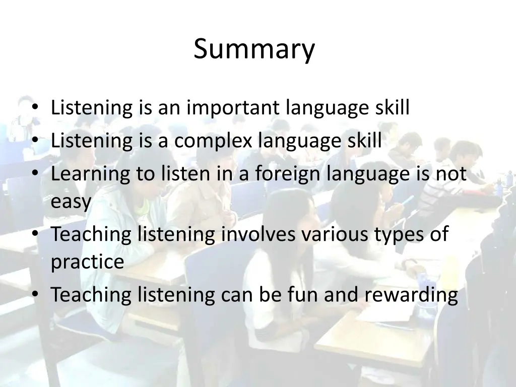 summary