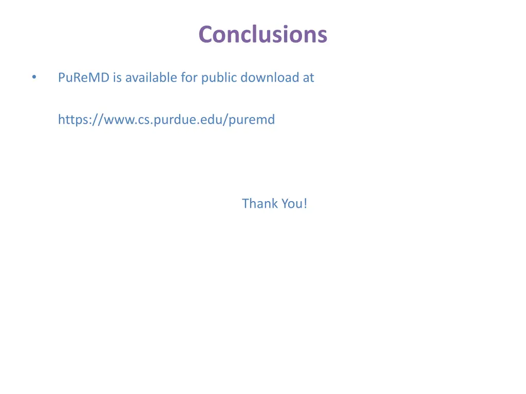 conclusions