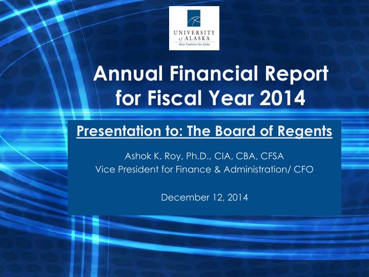 annual financial report for fiscal year 2014