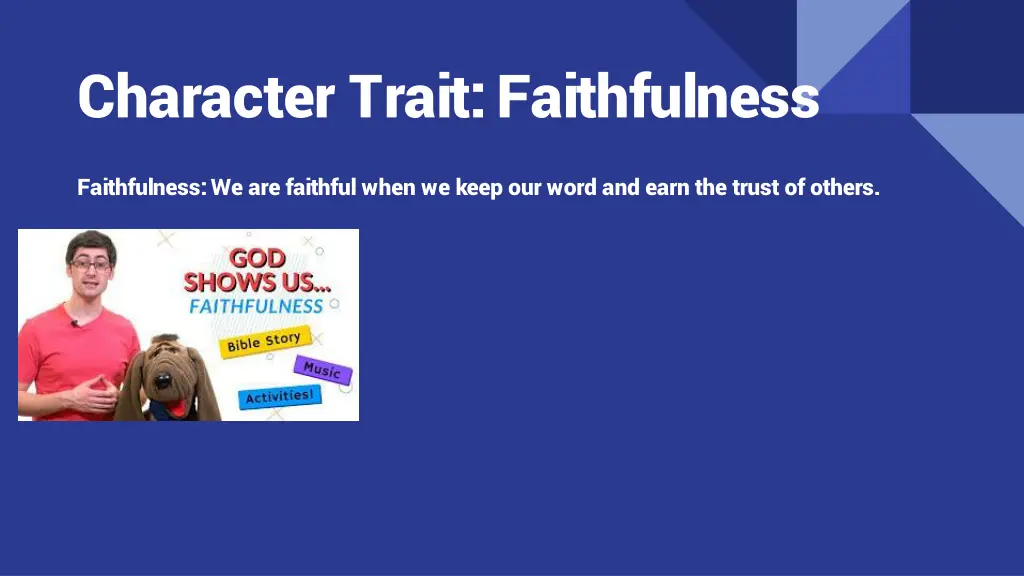 character trait faithfulness