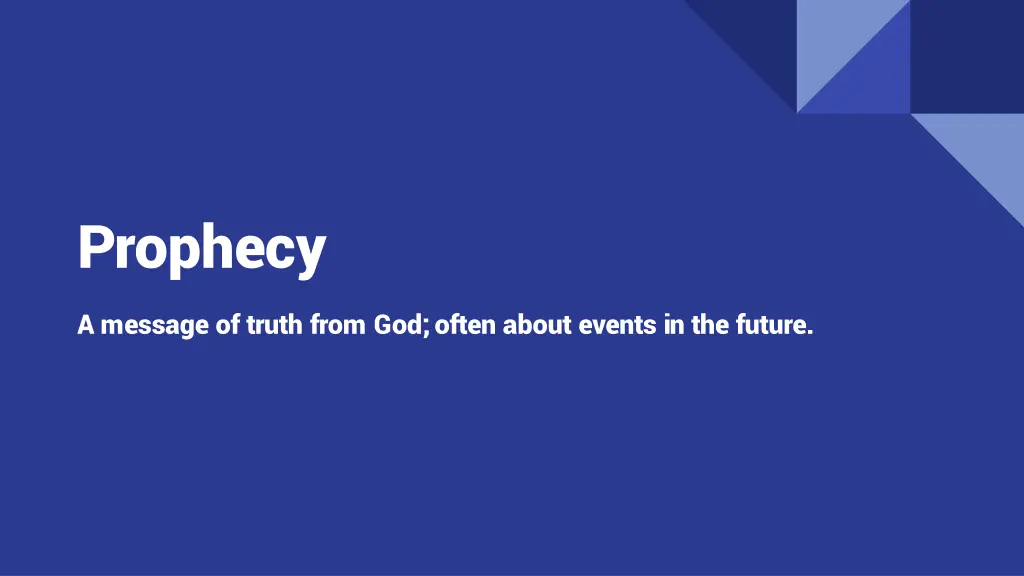 prophecy