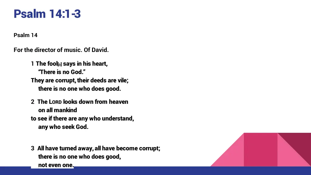 psalm 14 1 3