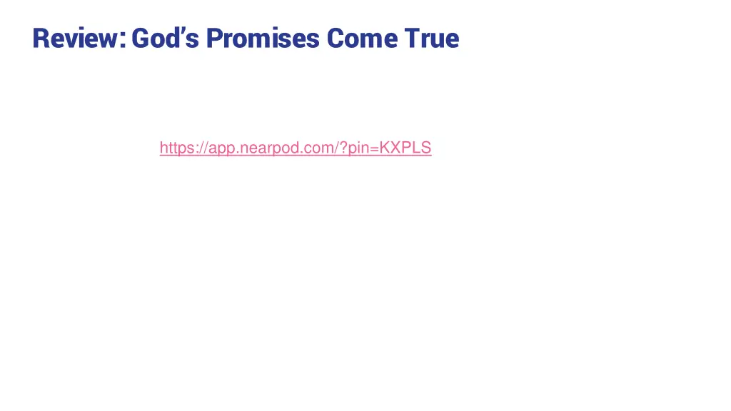review god s promises come true