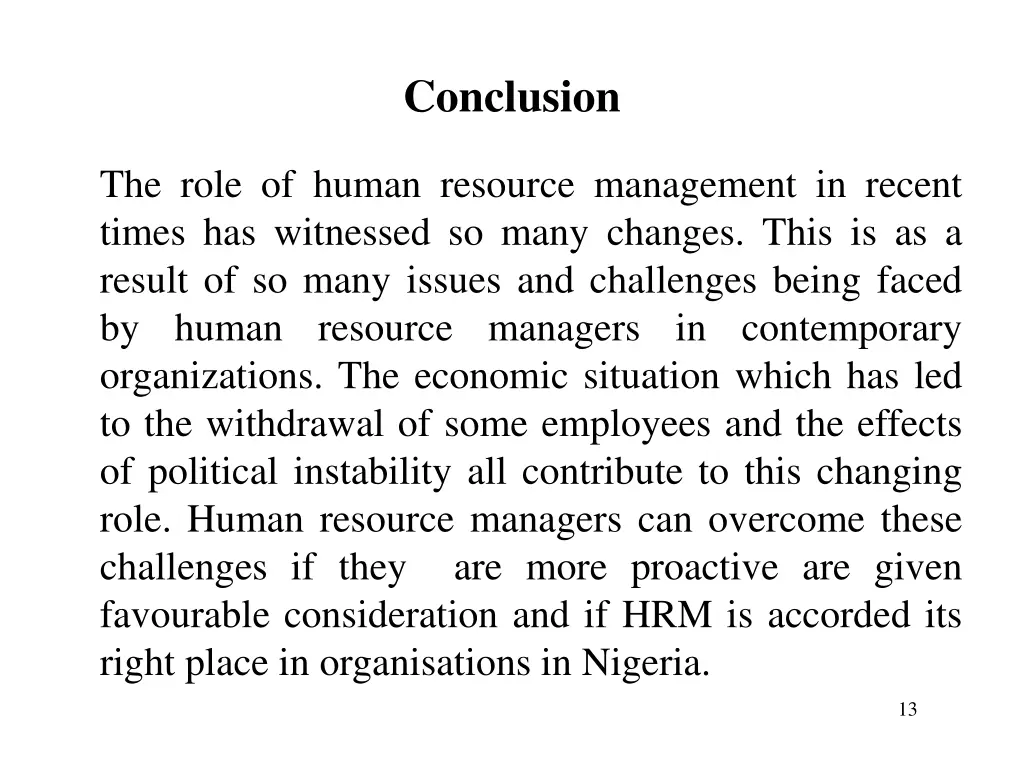 conclusion