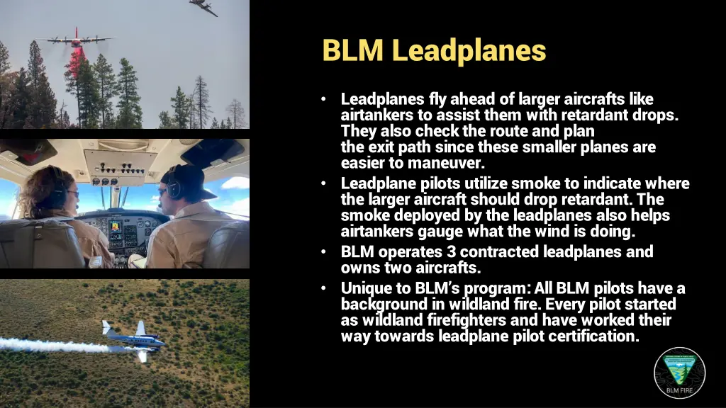 blm leadplanes