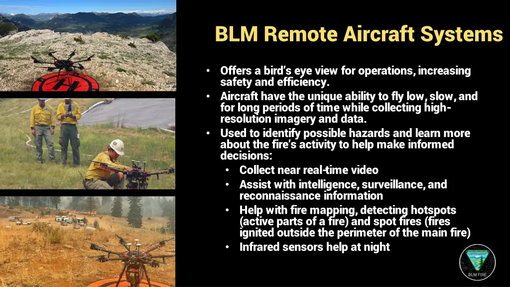 blm remote aircraft systems