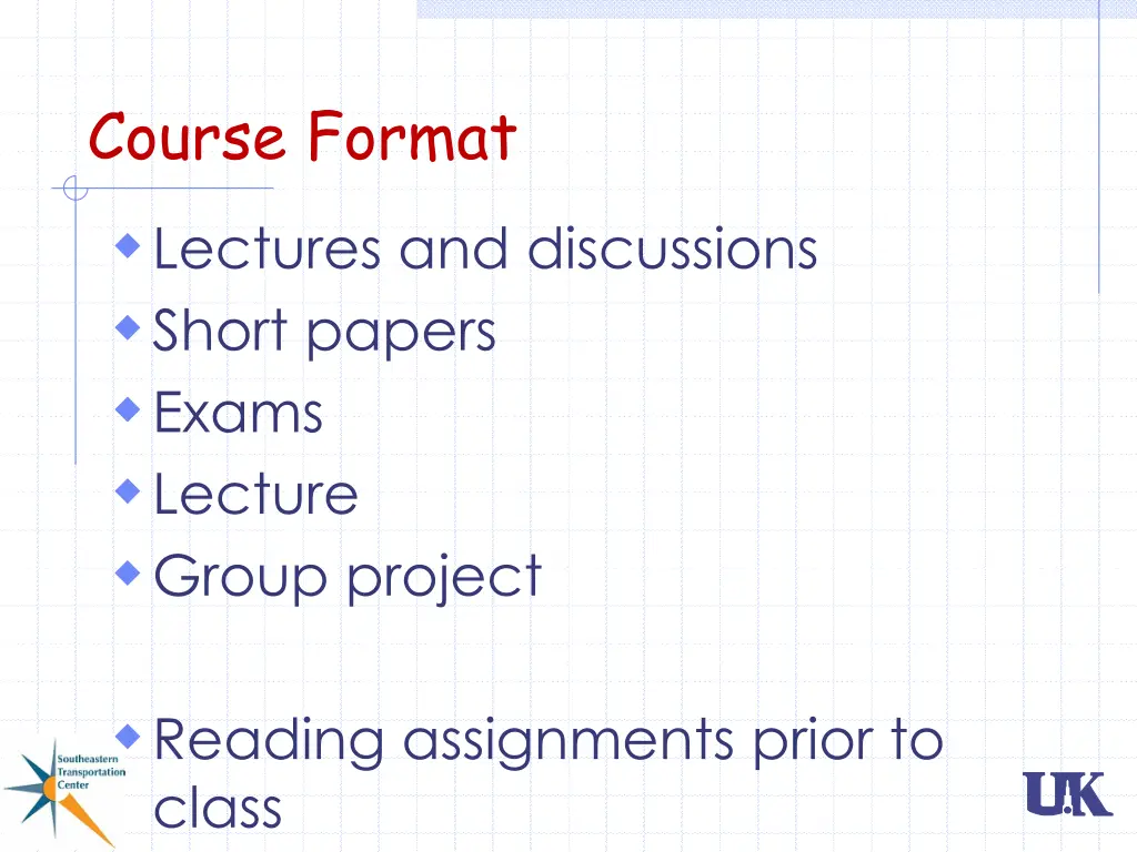 course format