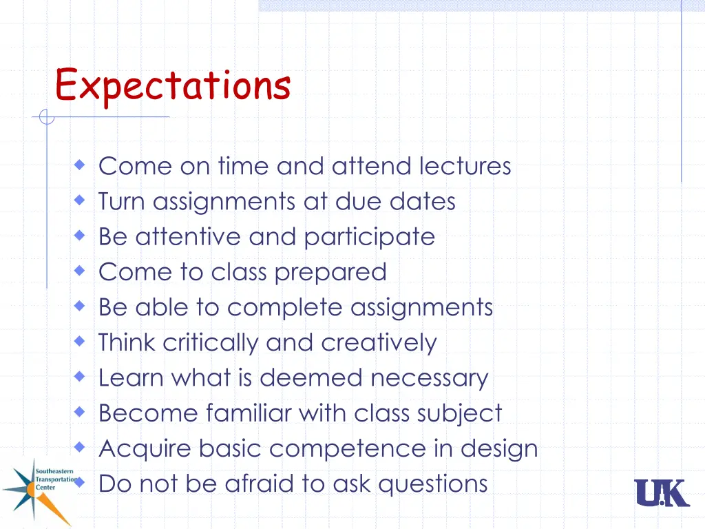 expectations