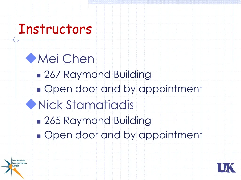 instructors