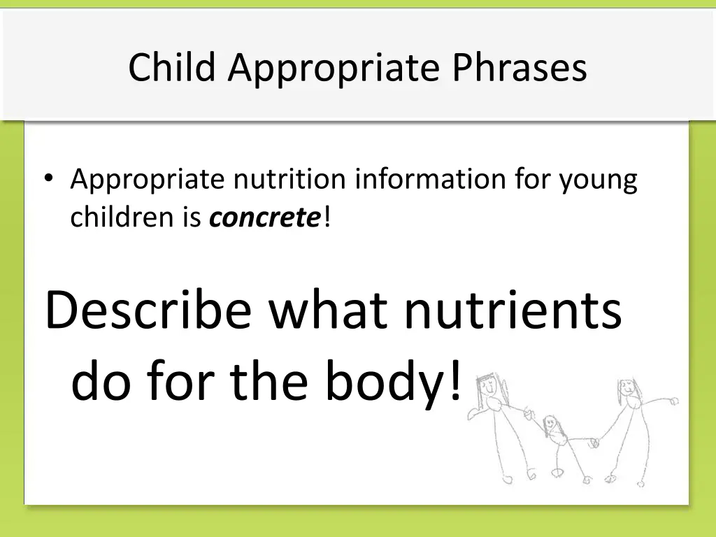 child appropriate phrases