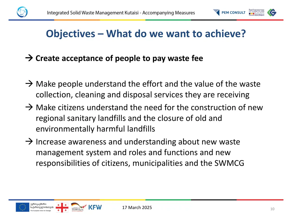 objectives what do we want to achieve