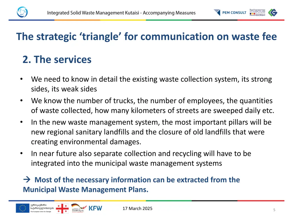 the strategic triangle for communication on waste 2