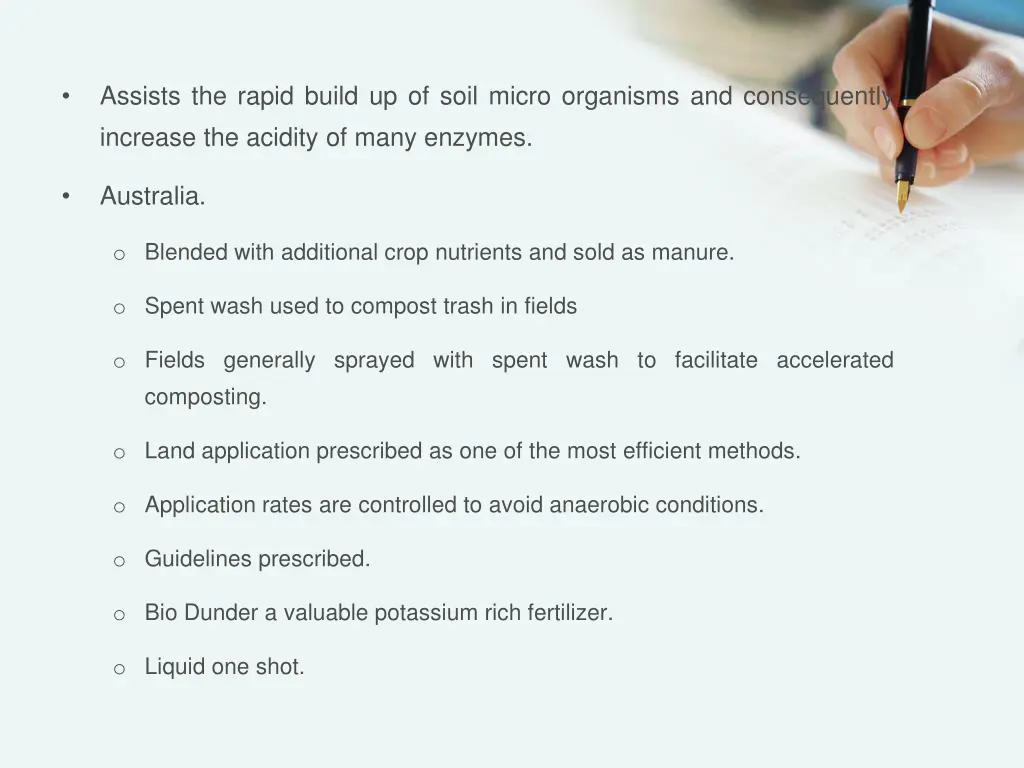 assists the rapid build up of soil micro
