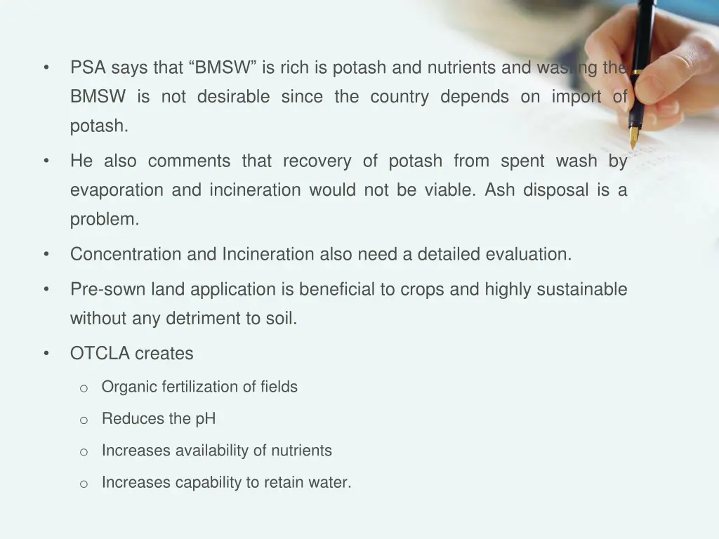 psa says that bmsw is rich is potash