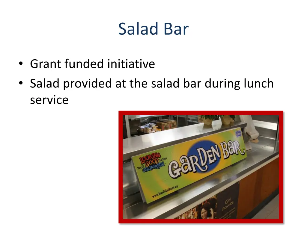 salad bar