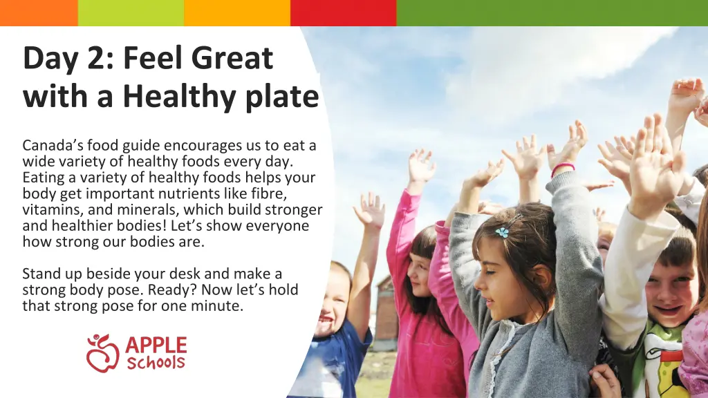 day 2 feel great with a healthy plate