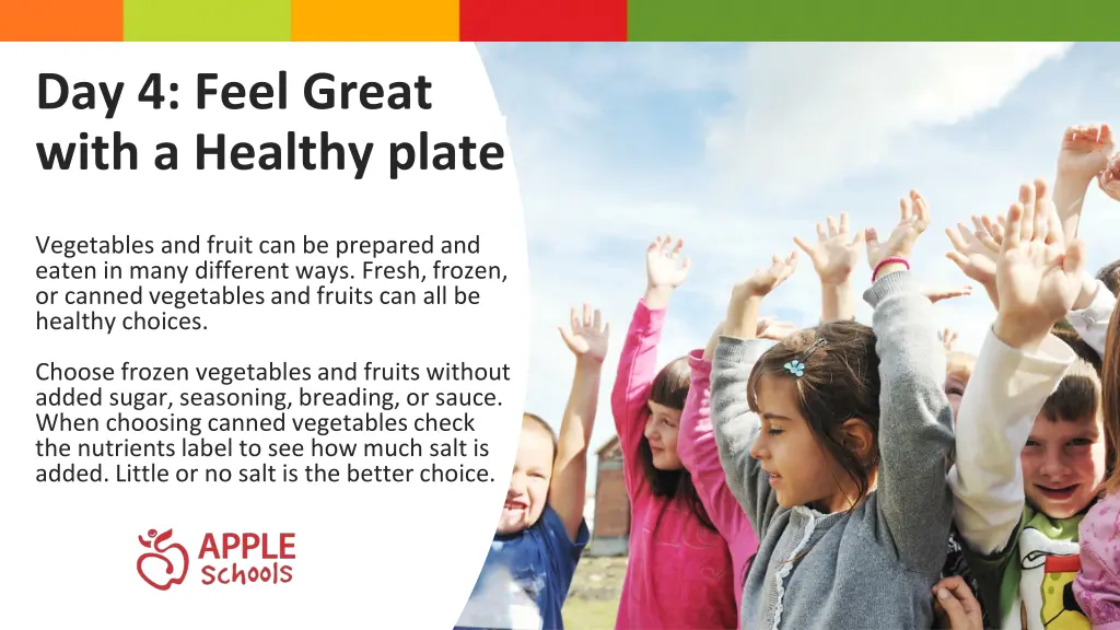 day 4 feel great with a healthy plate