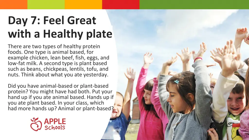 day 7 feel great with a healthy plate