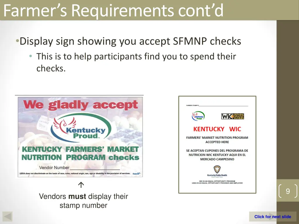 farmer s requirements cont d 1
