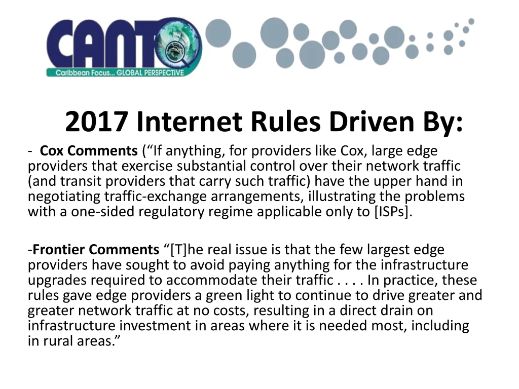 2017 internet rules driven by cox comments