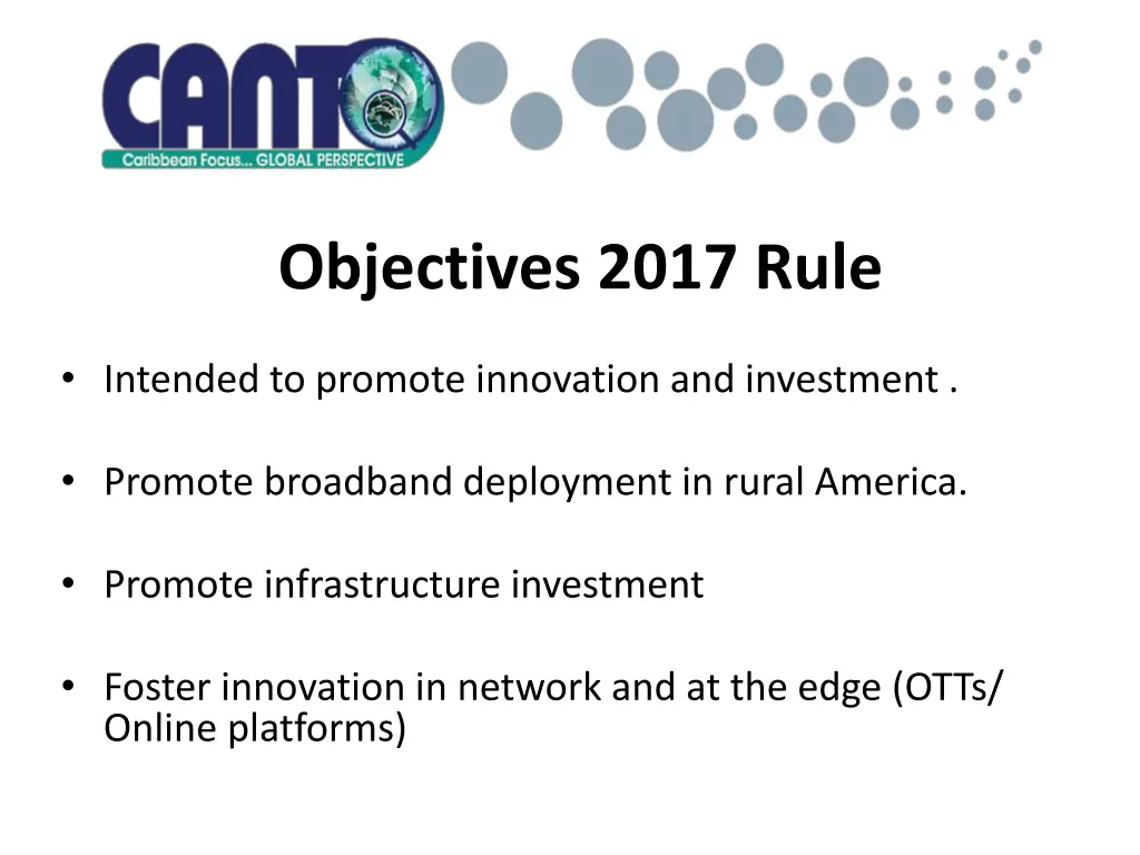 objectives 2017 rule