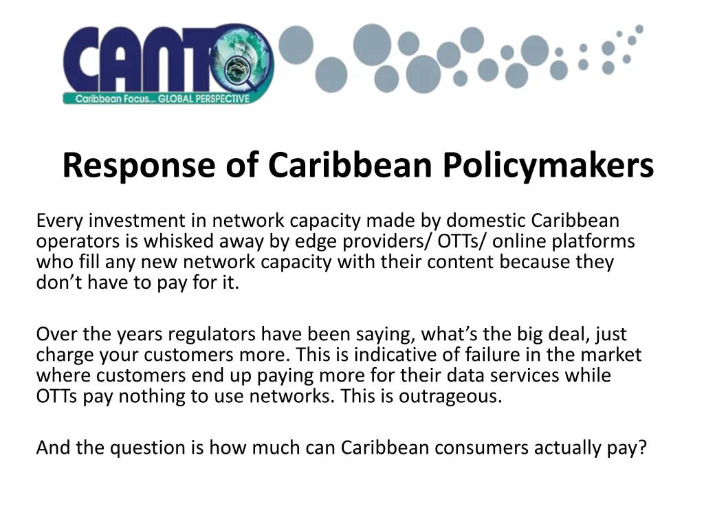 response of caribbean policymakers 3