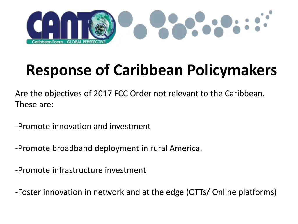 response of caribbean policymakers 4