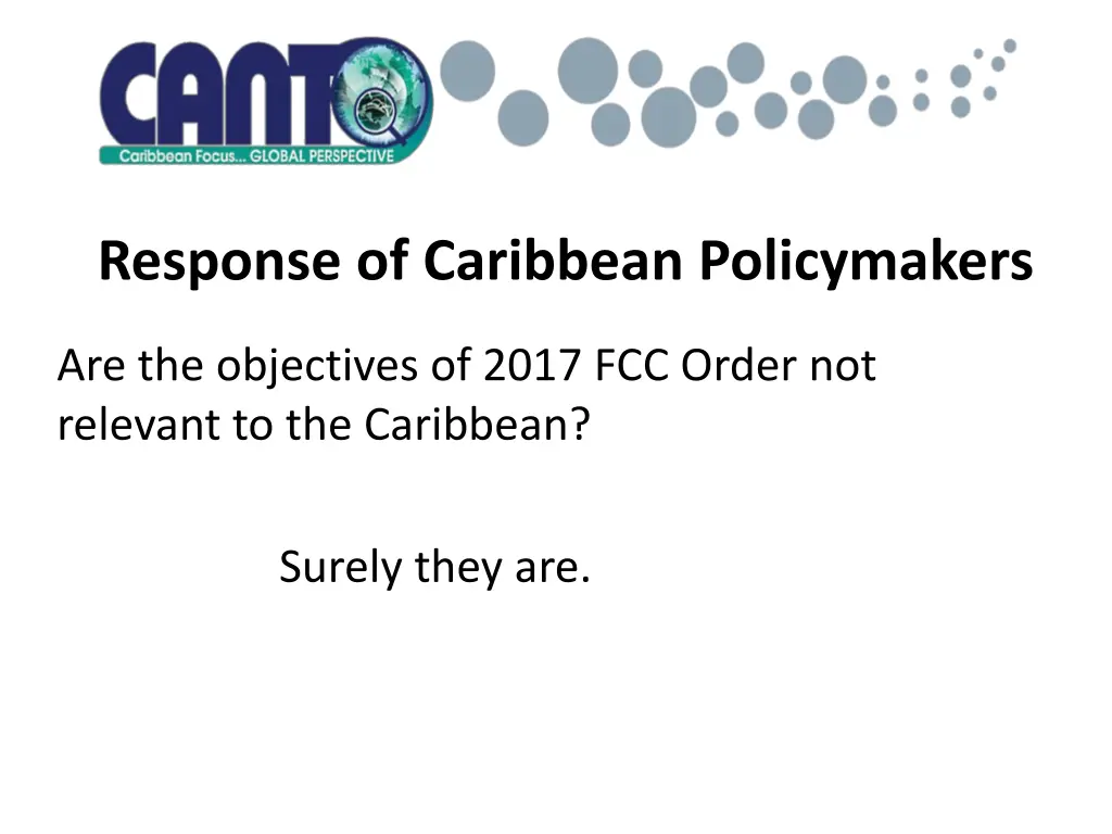 response of caribbean policymakers 5